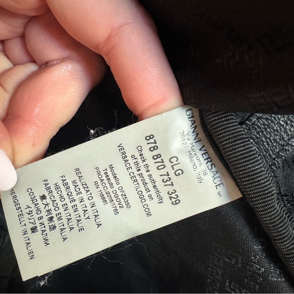 VERSACE Black and Gold Men's Backpack - Picture 11 of 16